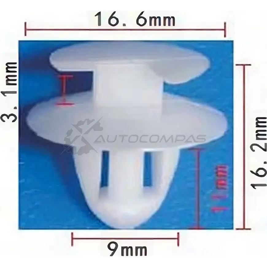 Клипса пластмассовая PATRON p370912 1425558934 WLAPJ TK