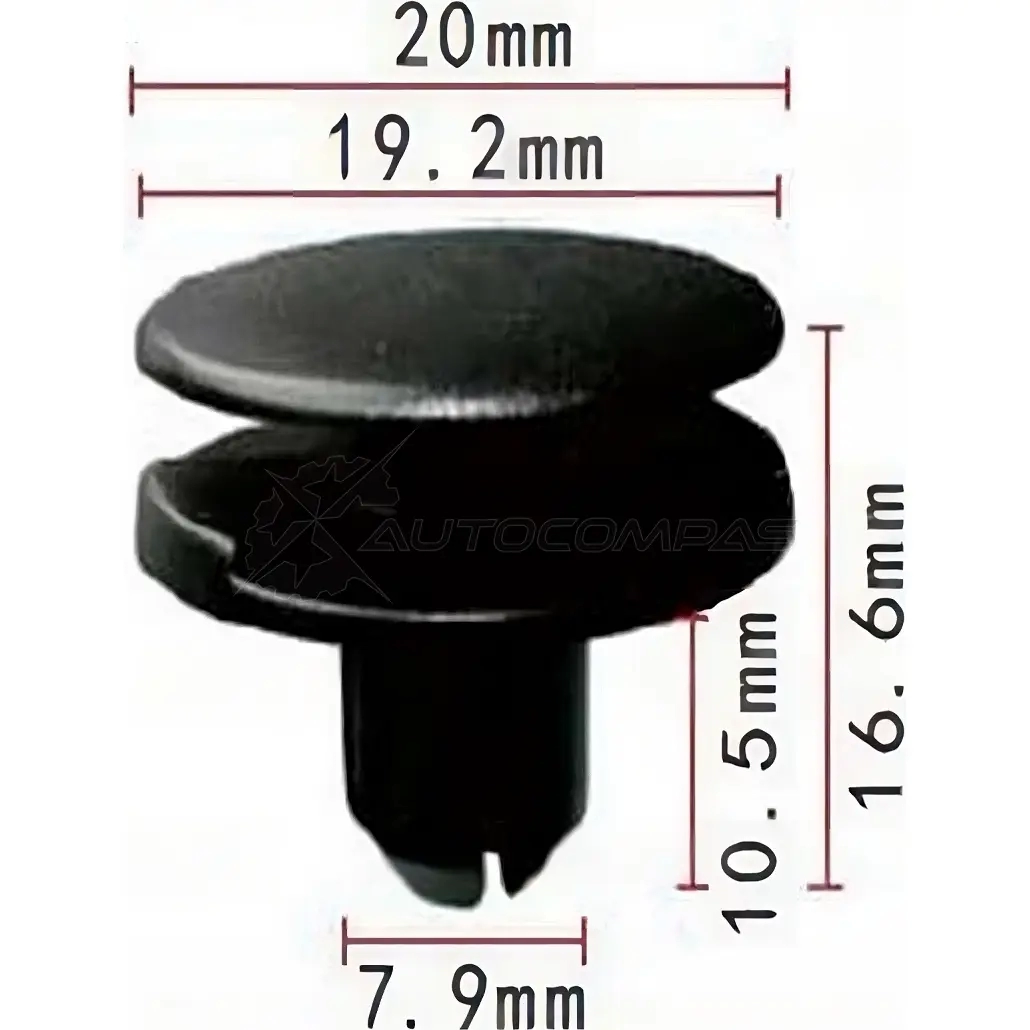 Клипса пластмассовая PATRON RQW QZ4 1425558666 p370951