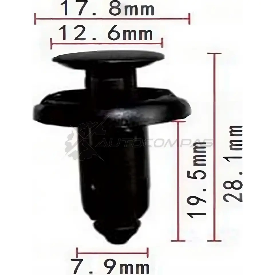 Клипса пластмассовая PATRON WO1 74 p370904 1425559013