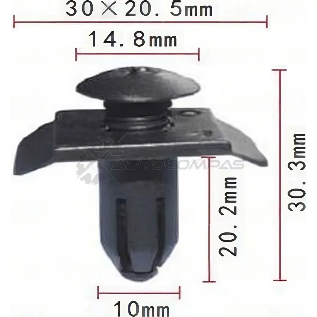 Клипса пластмассовая PATRON p370792 1425559037 5K EYBL