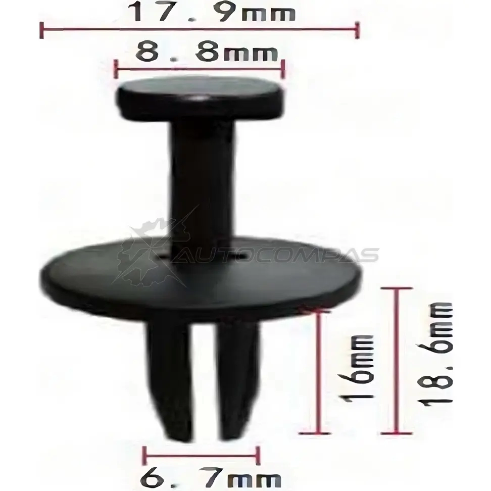 Клипса пластмассовая PATRON M M59J6W p370769 1425558170