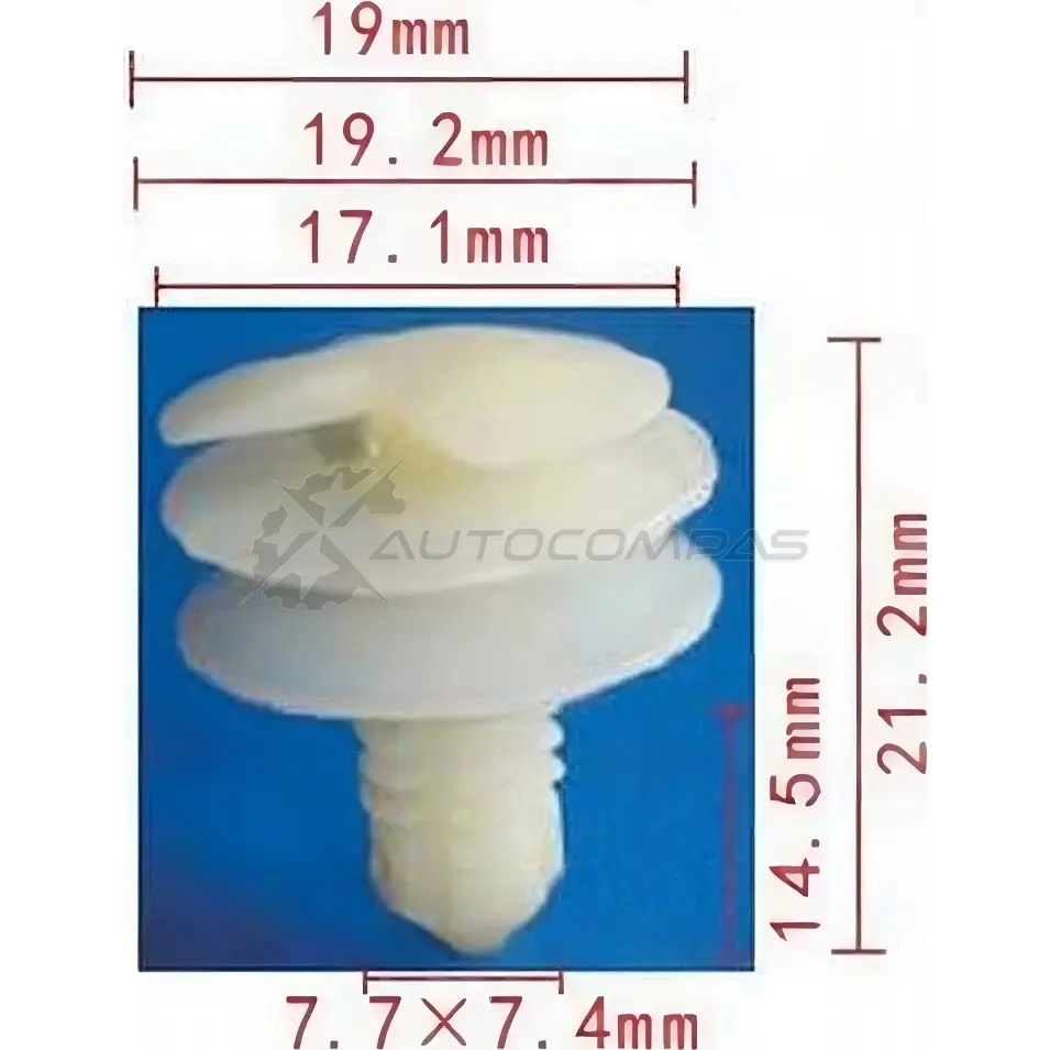 Клипса пластмассовая PATRON 1425558897 p370654 L DSOK