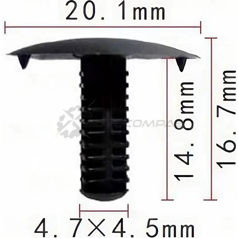 Клипса пластмассовая PATRON p370653 1425558406 CTNM B