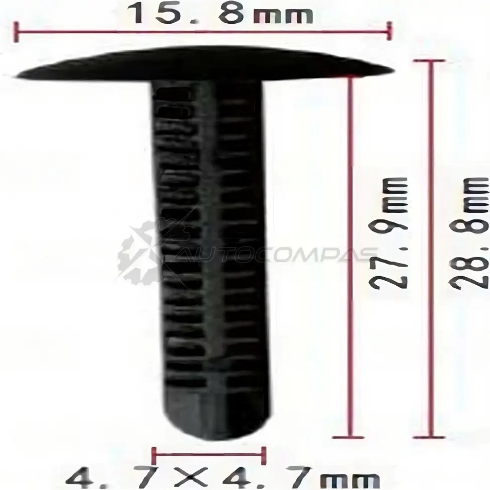 Клипса пластмассовая PATRON 4RA X2M 1425558051 p370638