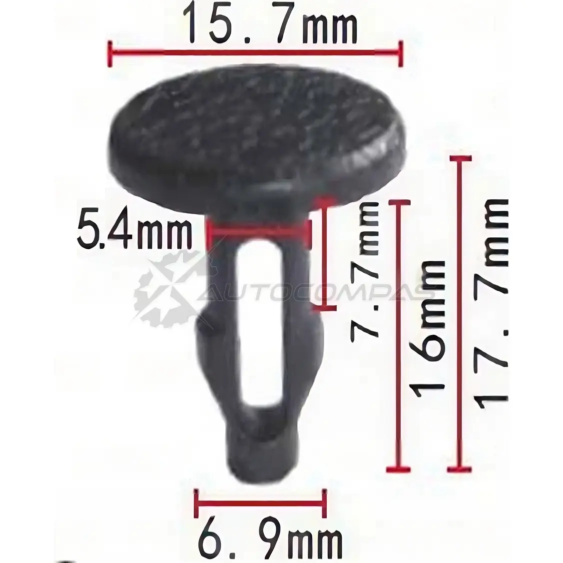 Клипса пластмассовая PATRON 1425558761 PCA ZD p370644