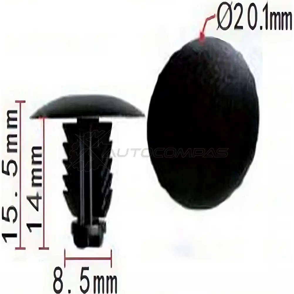 Клипса пластмассовая PATRON SJY JJ97 p370564 1425558244