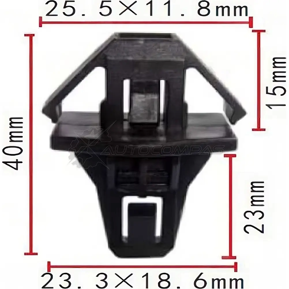 Клипса пластмассовая PATRON p370480 1425559153 K4B04 A