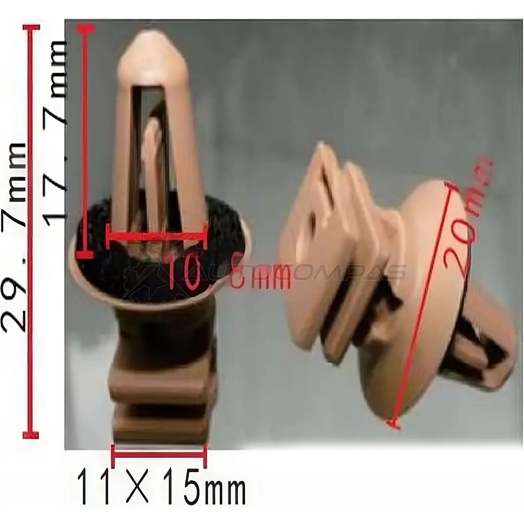Клипса пластмассовая PATRON M3O OG p370460 1425559166