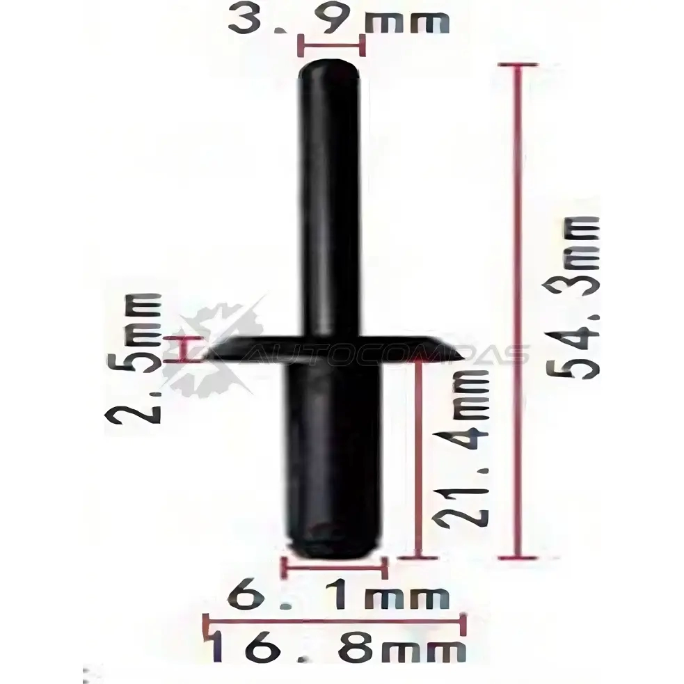 Клипса пластмассовая PATRON OHUDS6 I p370442 1425559365
