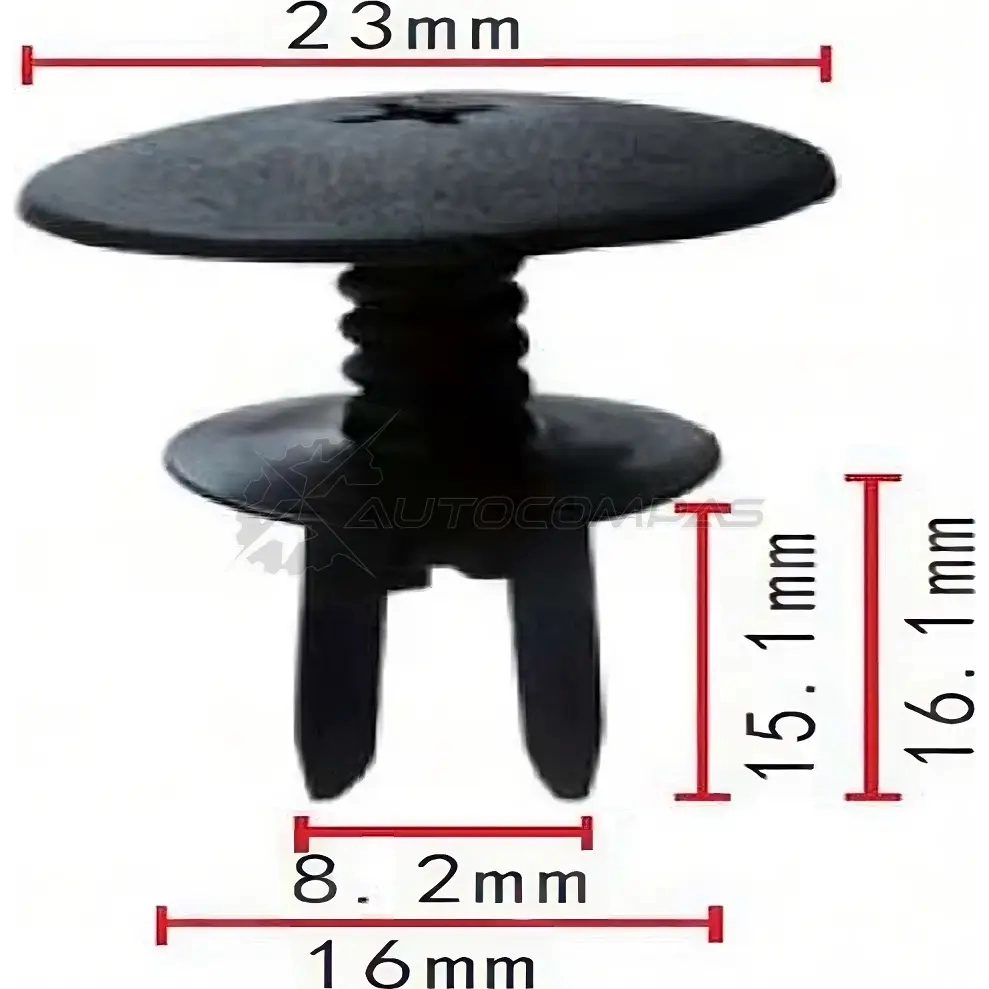 Клипса пластмассовая PATRON GR UP1 p370311 1425559291