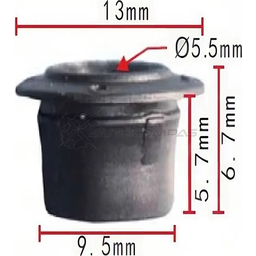 Клипса пластмассовая PATRON p370251 Z47SX K 1425559328