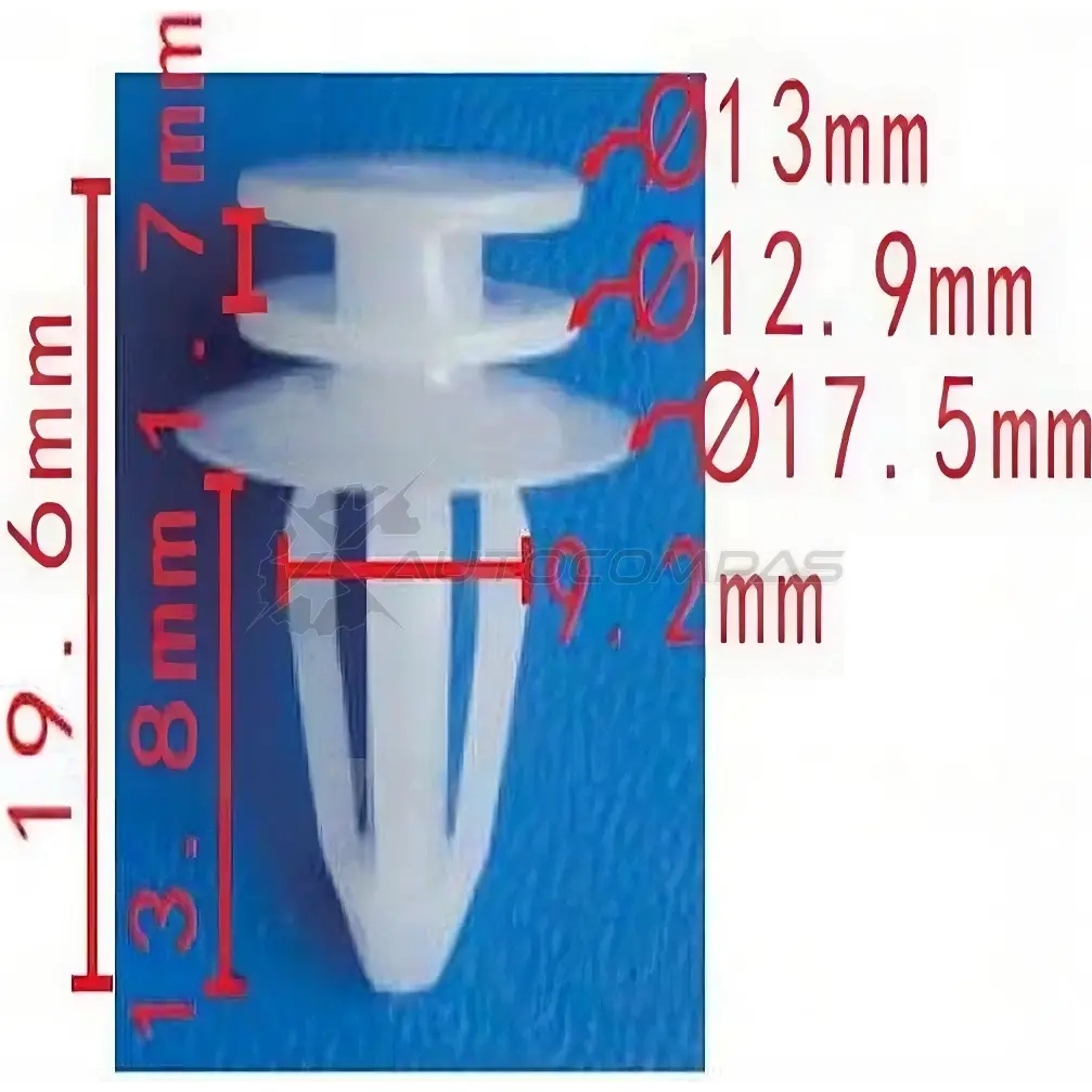 Клипса пластмассовая PATRON p370260 8Z0Y HO 1425559382