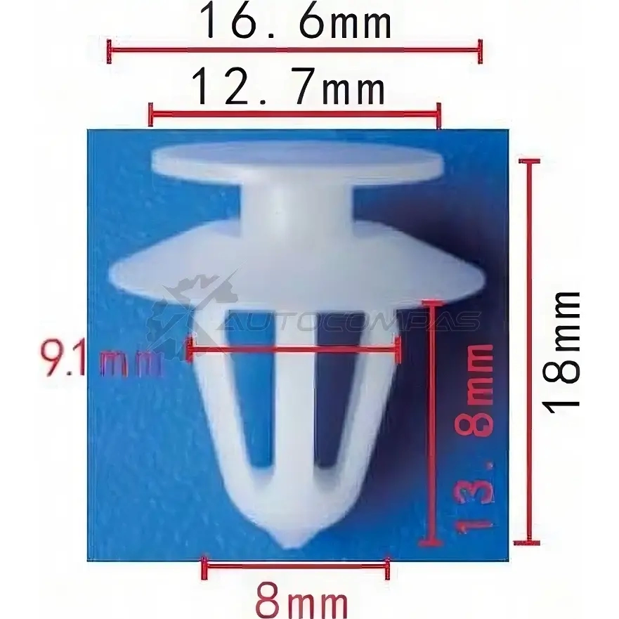 Клипса пластмассовая PATRON SKSZ3A N p370242a 1425559118