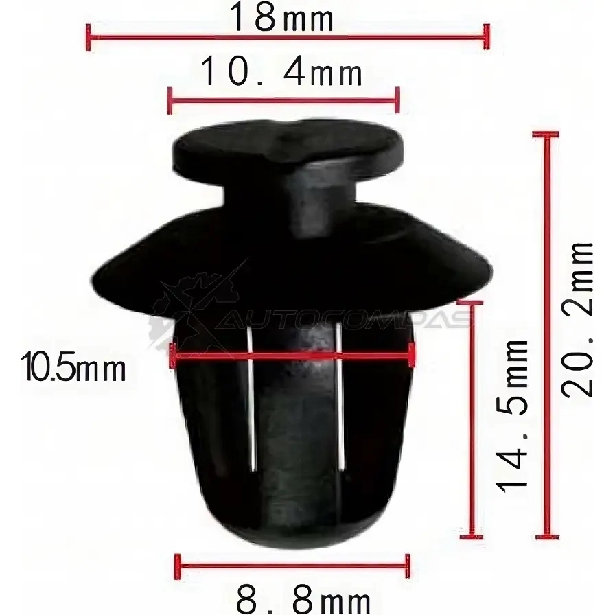 Клипса пластмассовая PATRON FO 7LXR0 1425559241 p370275