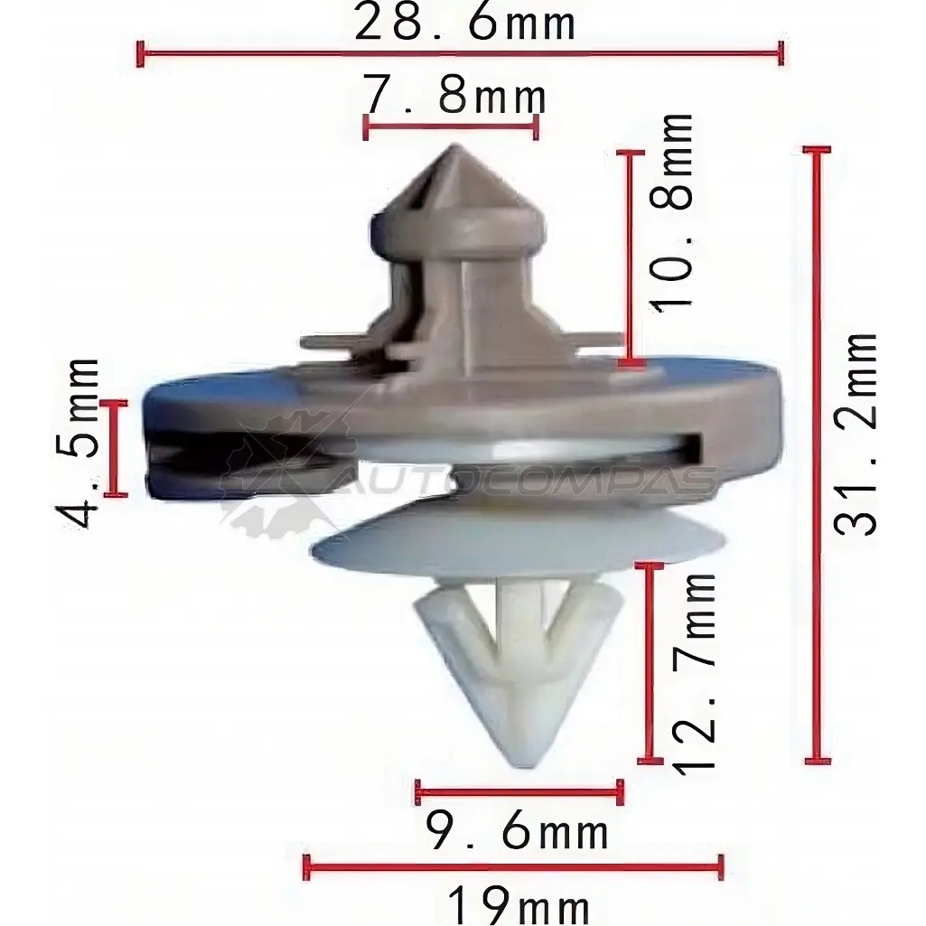 Клипса пластмассовая PATRON Z3GN X 1425559239 p370253