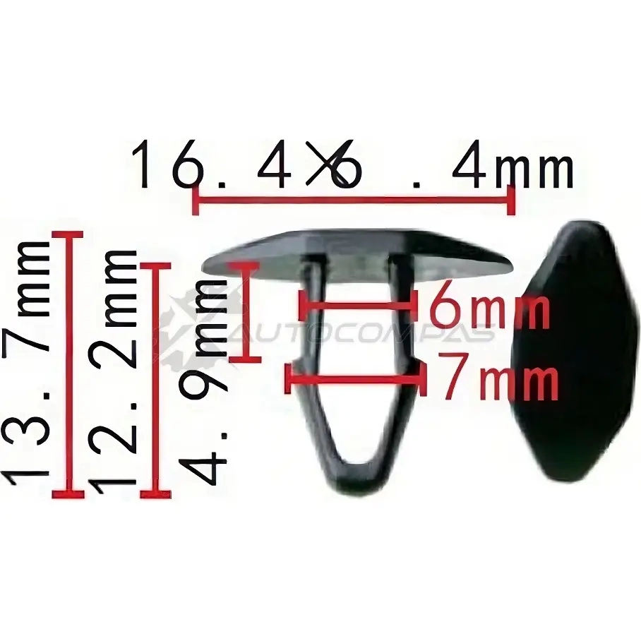 Клипса пластмассовая PATRON 1438144125 T5D X6GP p372298