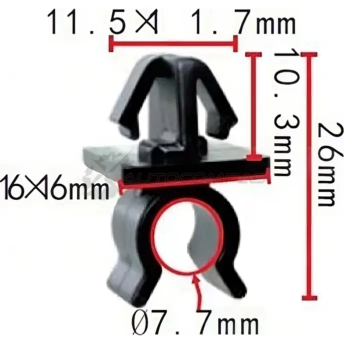 Клипса пластмассовая PATRON N E7ENOQ p372288 1438144134