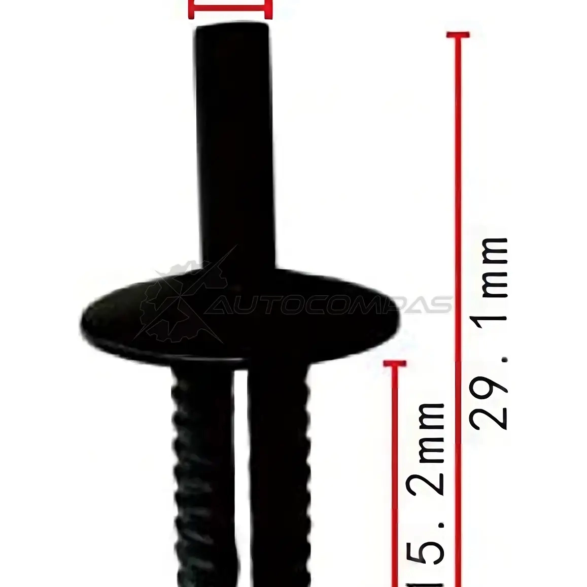 Клипса пластмассовая PATRON 1438144174 p372102 KDS G2R