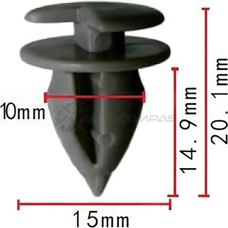 Клипса пластмассовая PATRON p372092 1438144181 B2 250IM