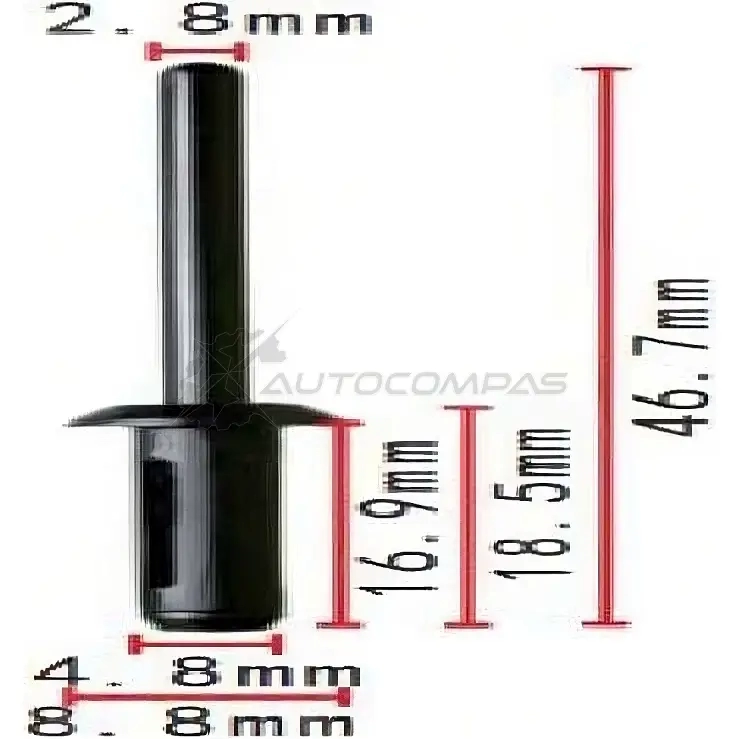 Клипса пластмассовая PATRON BREU G 1438144224 p372015