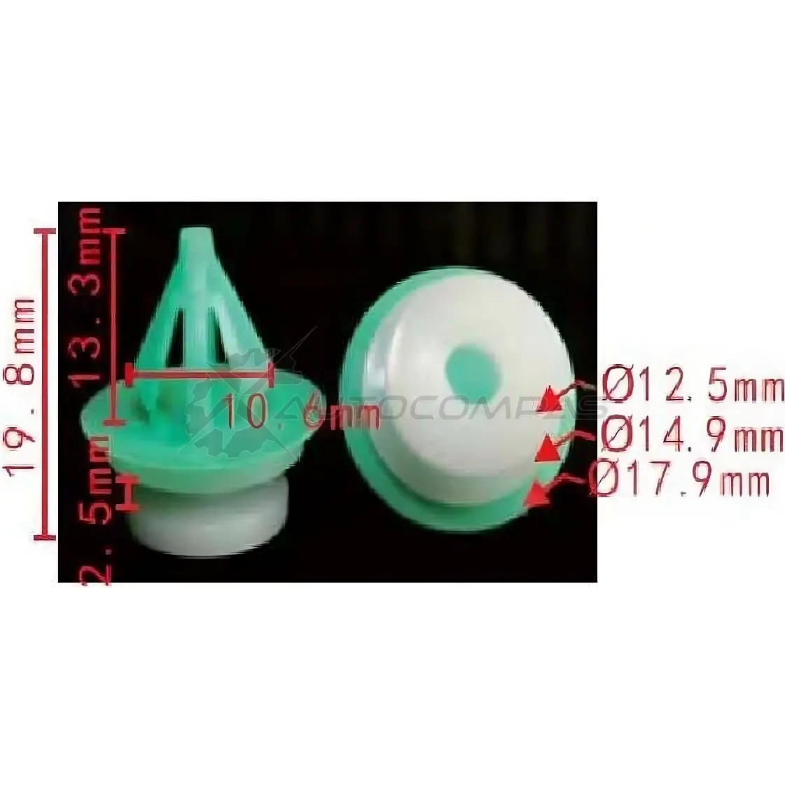 Клипса пластмассовая PATRON F 861UH p372002 1438144236