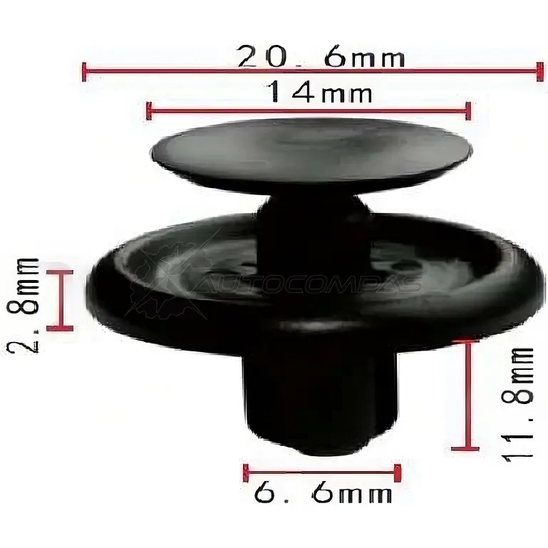 Клипса пластмассовая PATRON VPA QT 1425558871 p371937