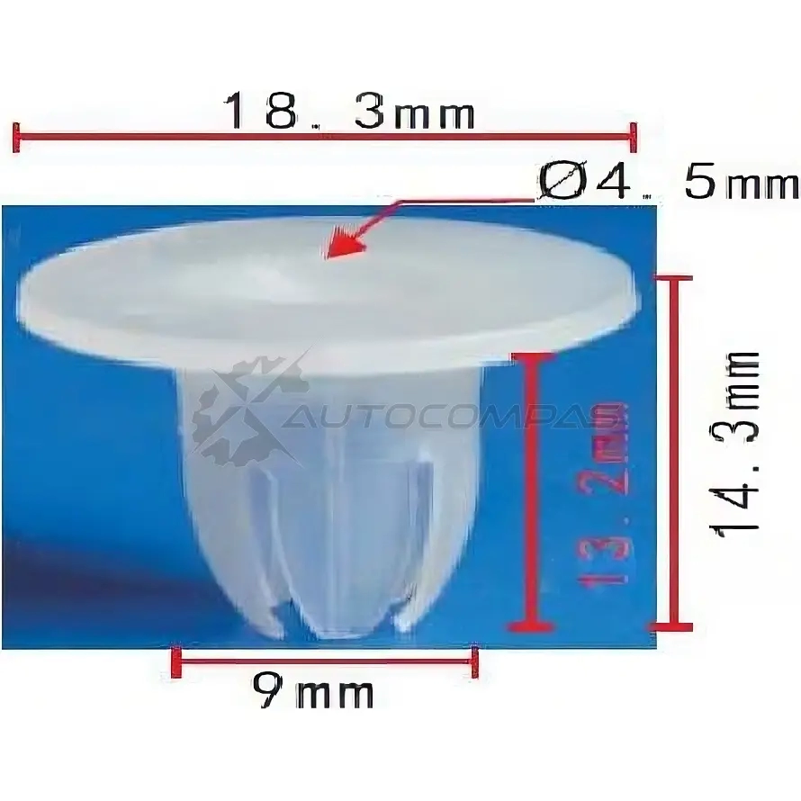 Клипса пластмассовая PATRON p371924 1425558824 EZJ 46