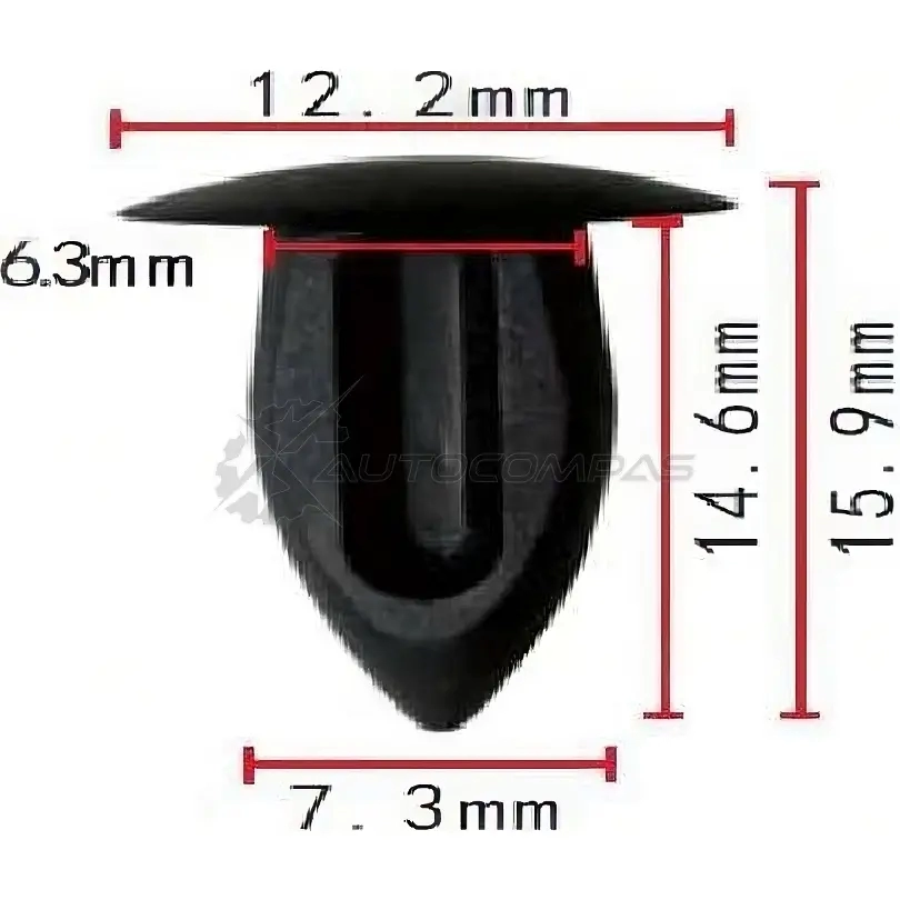 Клипса пластмассовая PATRON p371917 2J NPZ 1425558342
