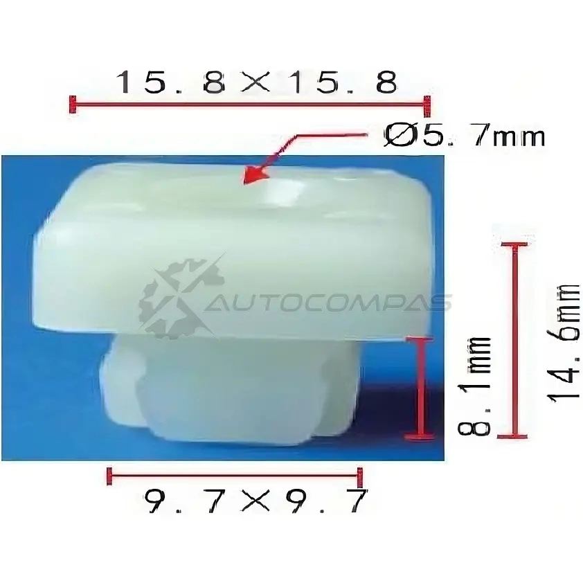 Клипса пластмассовая PATRON K D6YPP p371882 1425558340