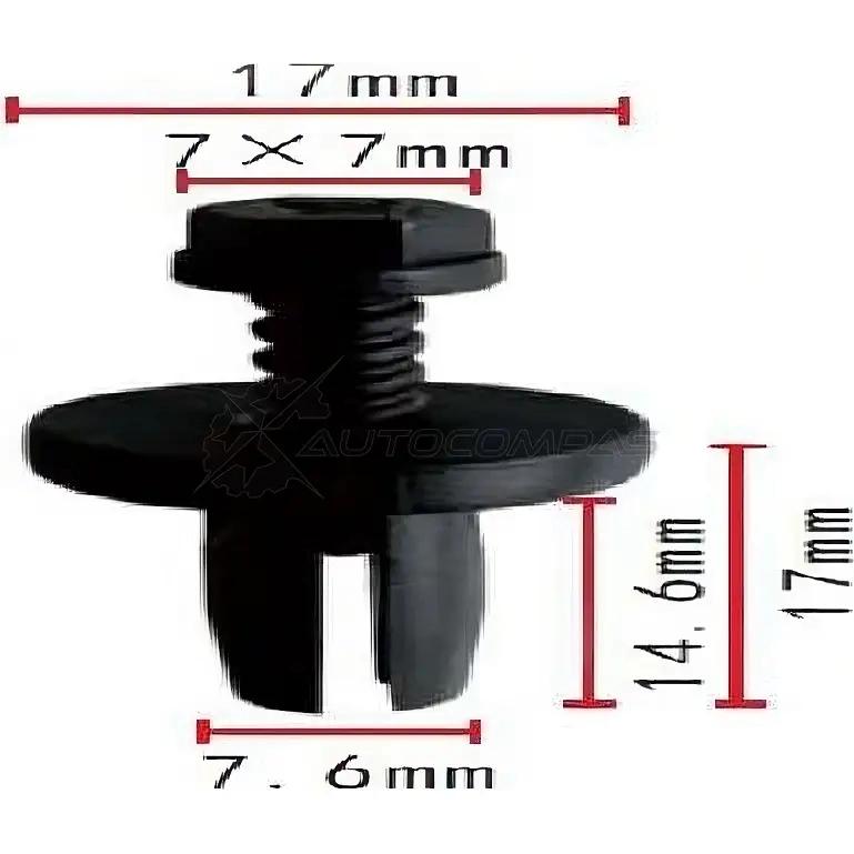 Клипса пластмассовая PATRON p371851 ZUJX OK 1425558043