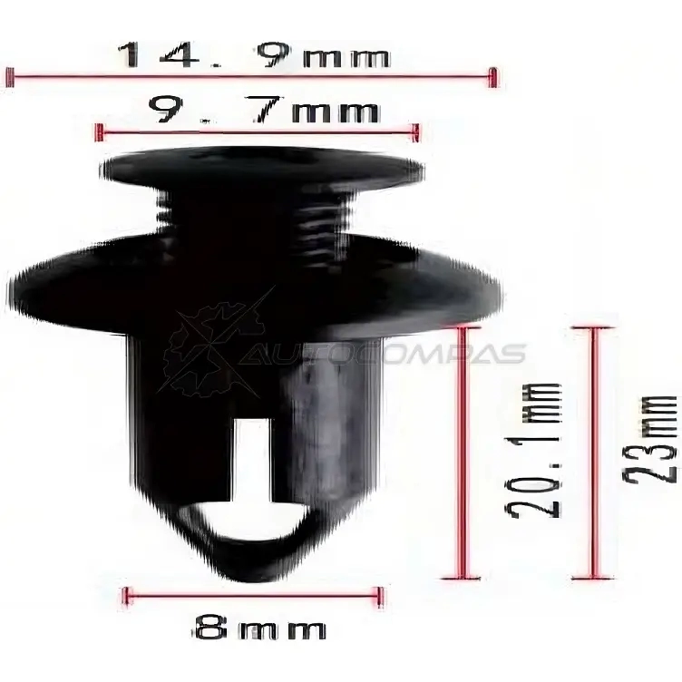 Клипса пластмассовая PATRON 94F01W E 1425558686 p371844