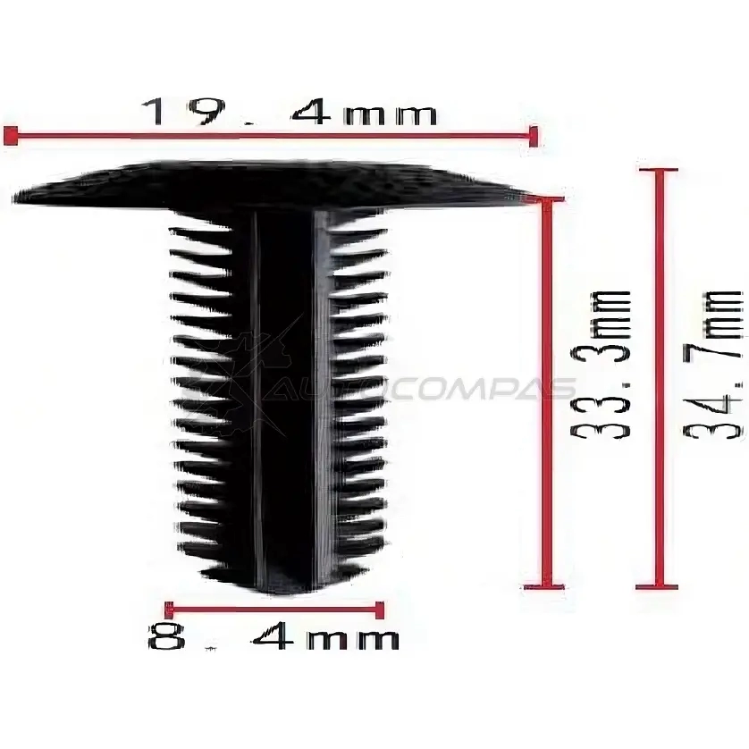 Клипса пластмассовая PATRON 1425558837 2 WAQS p371838
