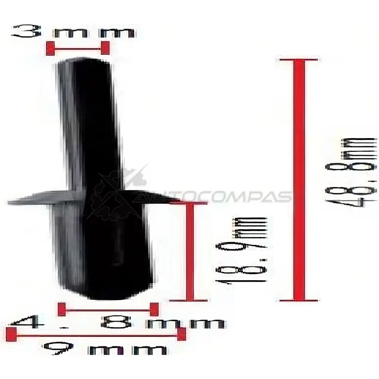 Клипса пластмассовая PATRON p371825 1425558606 MTINJ 3