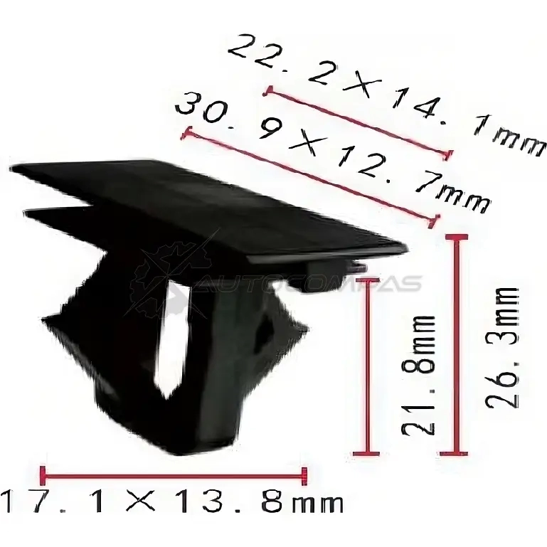 Клипса пластмассовая PATRON p371794 1425558229 B7 9ABA