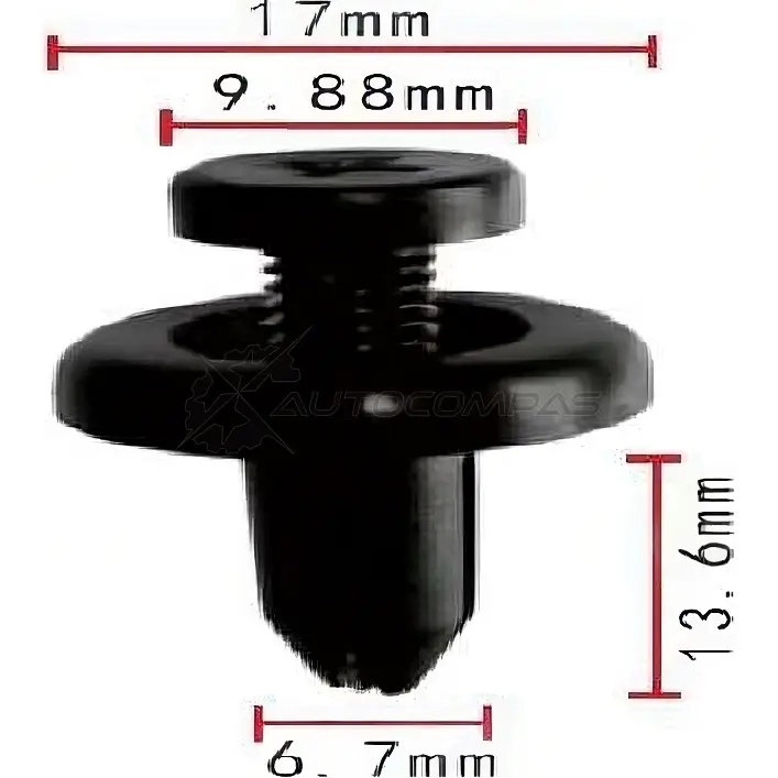 Клипса пластмассовая PATRON AQ6 VA3S 1425558772 p371787
