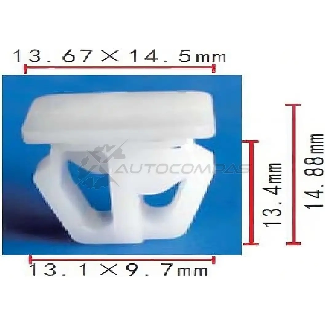 Клипса пластмассовая PATRON p371769 WHABO 6 1425558352