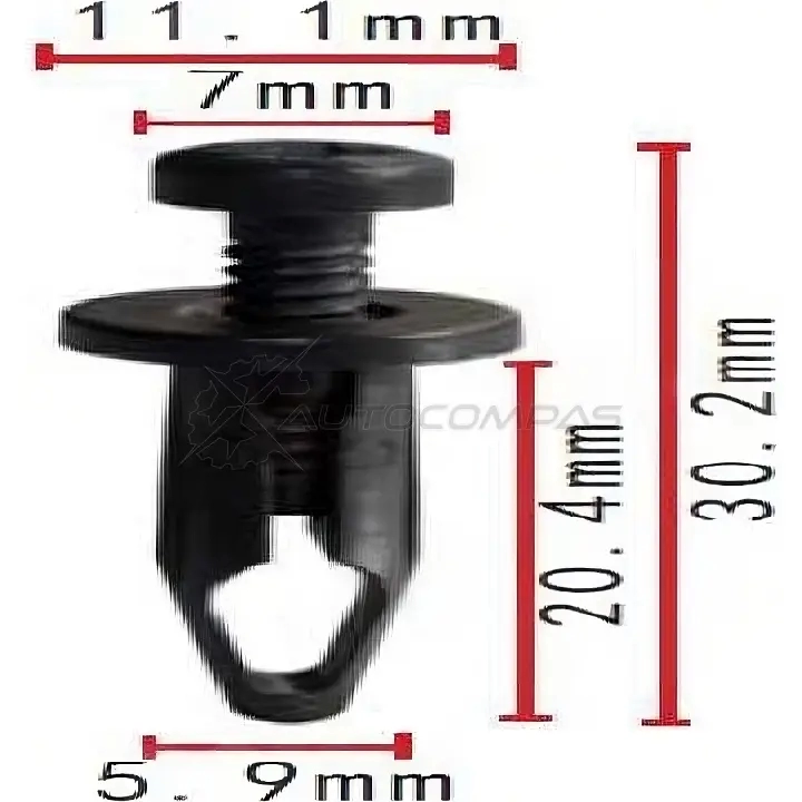 Клипса пластмассовая PATRON 1425558113 p371762 X52 6TIJ