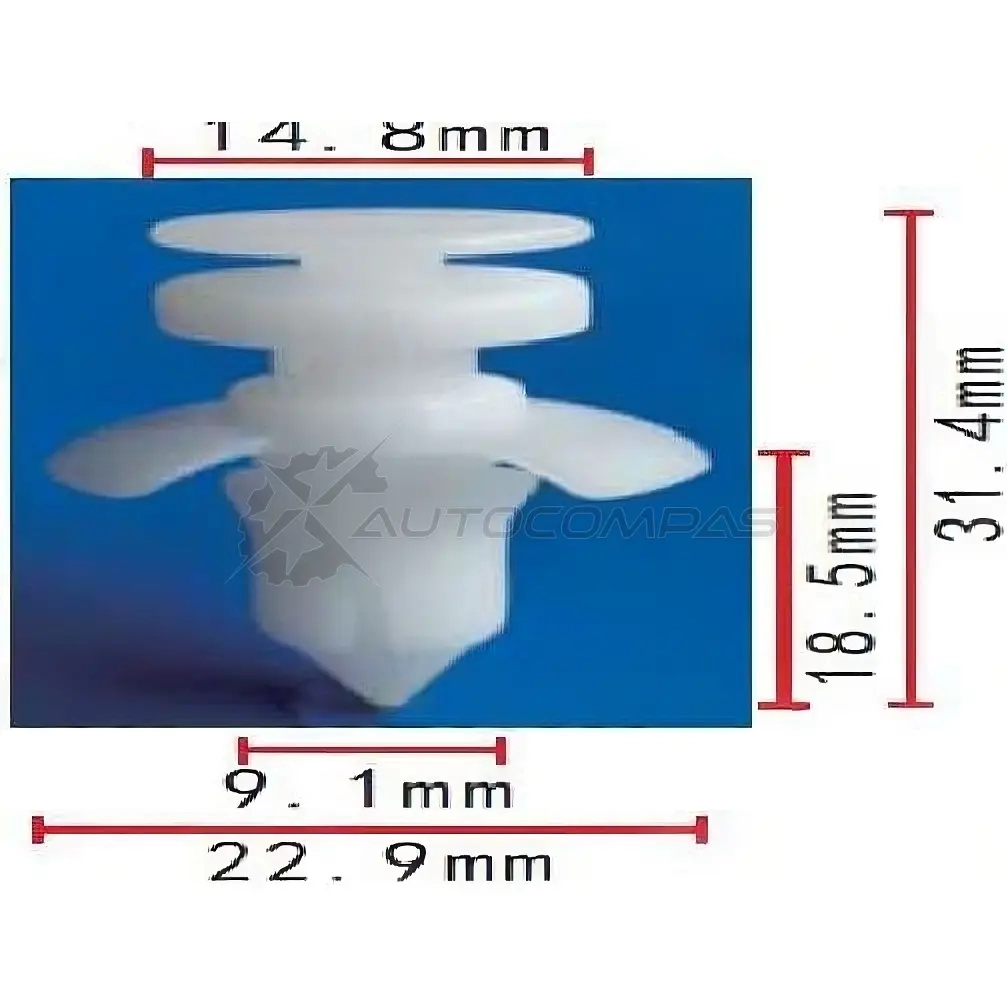 Клипса пластмассовая PATRON p371760 1425558938 R 37T7A
