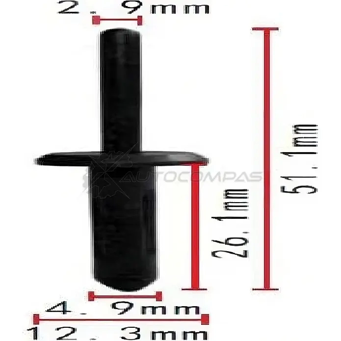 Клипса пластмассовая PATRON 3M7 OH 1425558388 p371752