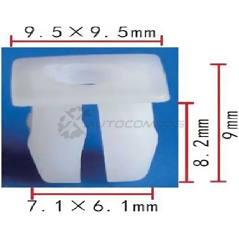 Клипса пластмассовая PATRON U XW9M6 p371741 1425558556