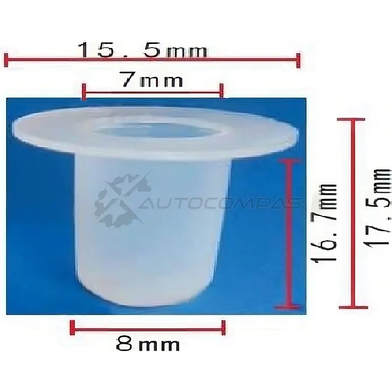 Клипса пластмассовая PATRON p371706 R5 Z3VDQ 1425558379