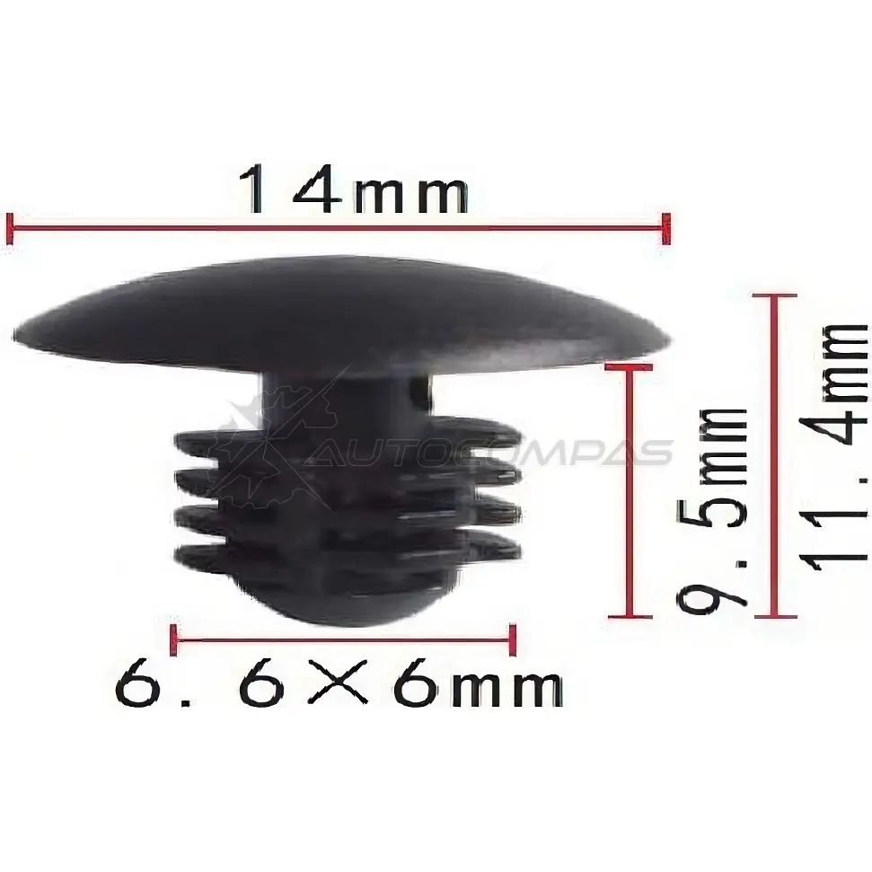 Клипса пластмассовая PATRON p371705 1425558033 4GG 49