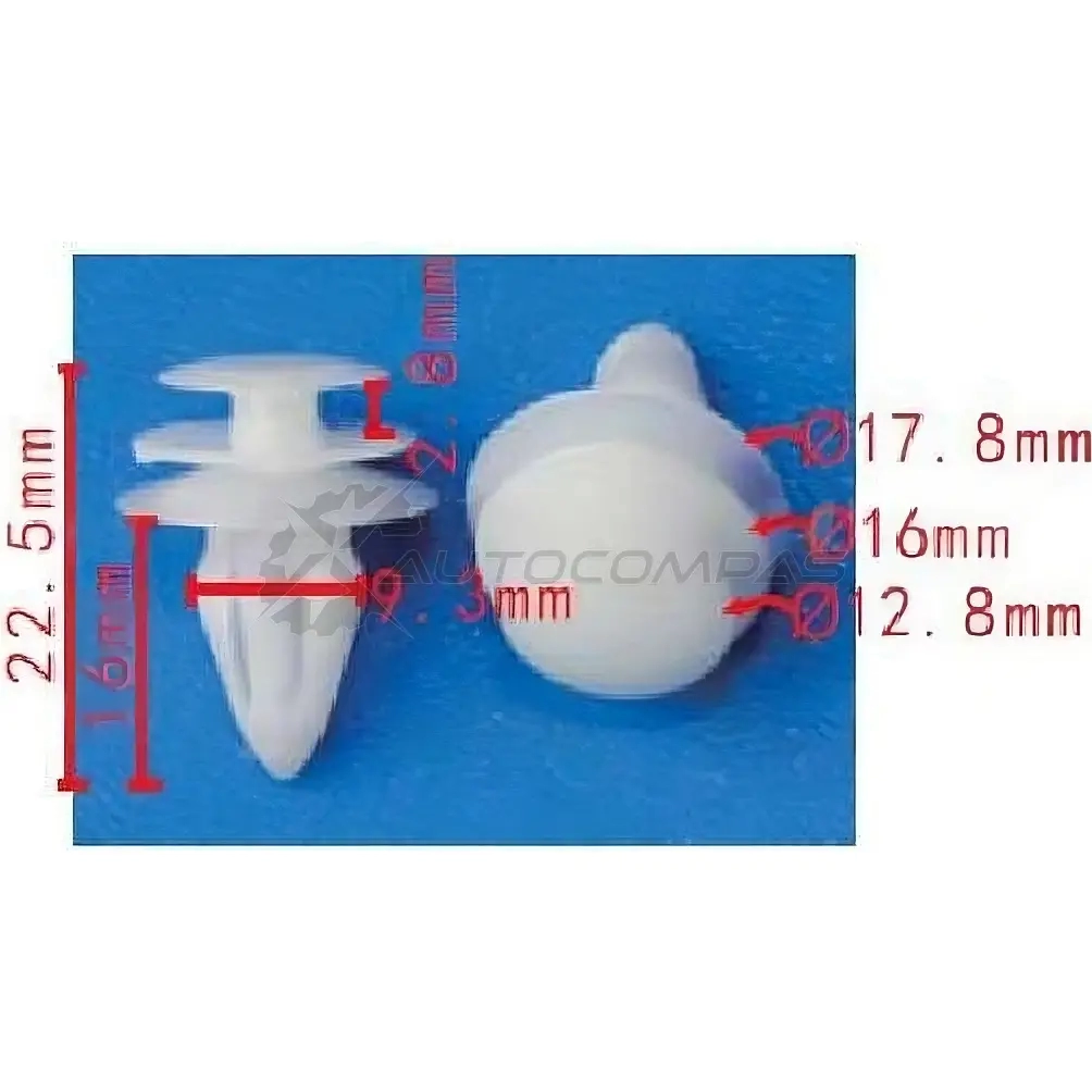 Клипса пластмассовая PATRON p371672 1425558162 Y39 2HGW