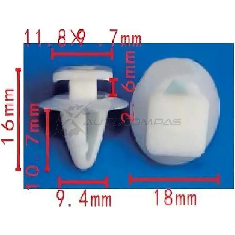 Клипса пластмассовая PATRON p371659 H 0EPPMT 1425559079