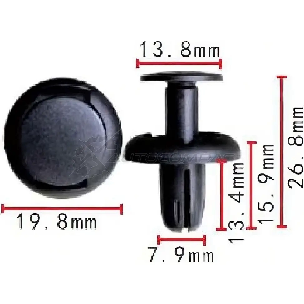 Клипса пластмассовая PATRON p371649 1425558927 DO0 Y3TT