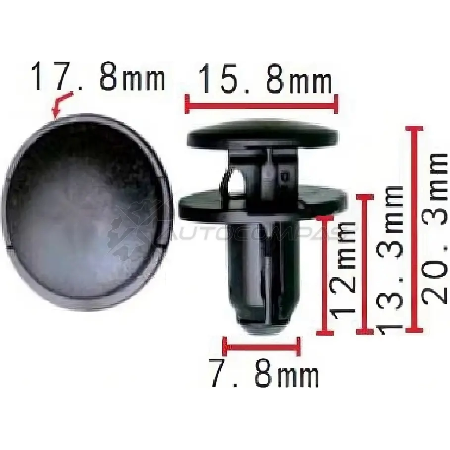 Клипса пластмассовая PATRON O X2MJZ0 1425559039 p371619