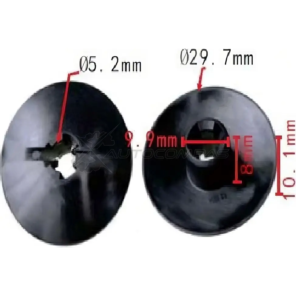 Клипса пластмассовая PATRON p371590 KHB CWO 1425558274