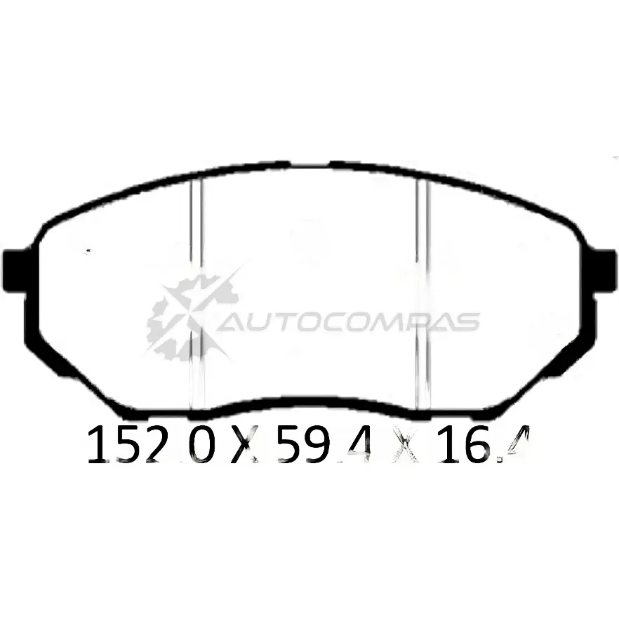 Тормозные колодки дисковые, комплект PATRON PBP013KOR 1425543600 X FI6C изображение 0