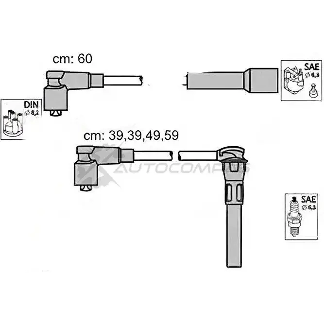 Высоковольтные провода зажигания PATRON T 06A1 3537276 PSCI2003