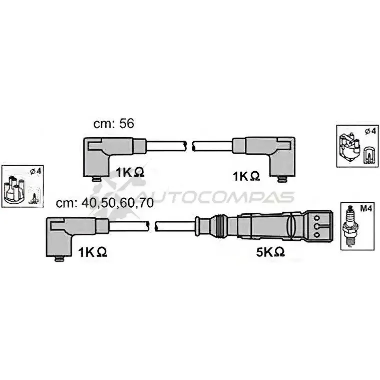 Высоковольтные провода зажигания PATRON 3537273 PSCI1017 NG G60 изображение 0